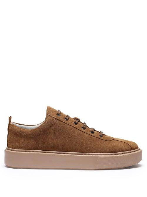 Grenson - Sneaker 30 Suede Trainers - Mens - Brown