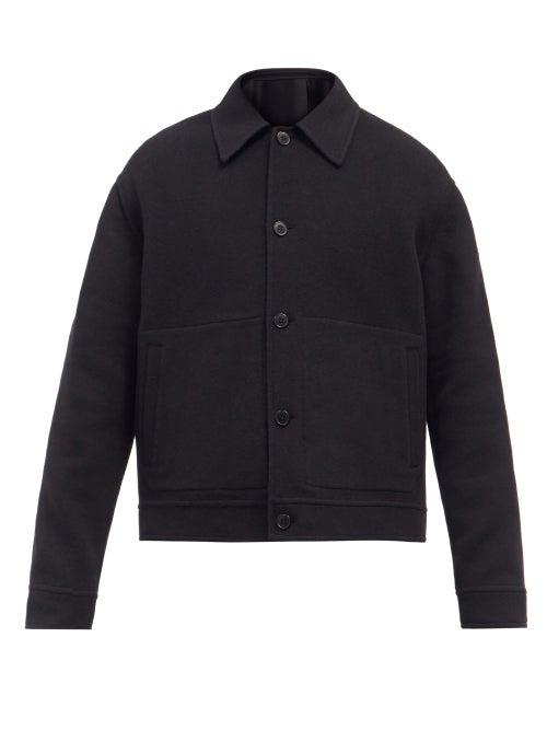 Mens Rtw Raey - Button-up Camel-hair Jacket - Mens - Black