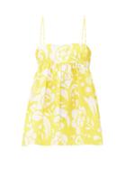 Matchesfashion.com Raey - Hippy Flower Strappy Cami - Womens - Yellow Print
