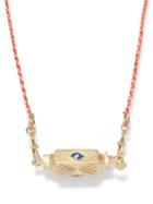 Marie Lichtenberg - Evil Eye Locket Diamond & 14kt Gold Necklace - Mens - Blue Multi