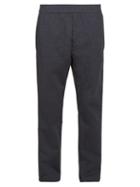 Matchesfashion.com Prada - Contrast Panel Jersey Track Pants - Mens - Dark Grey