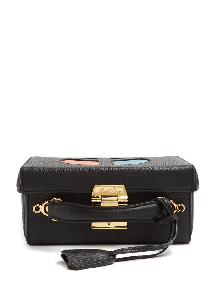 Mark Cross Grace Small Peace-sign Grained-leather Box Bag