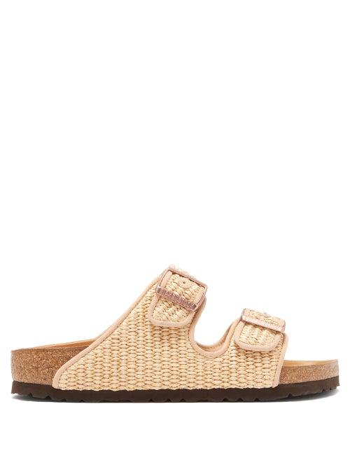 Matchesfashion.com Birkenstock X Il Dolce Far Niente - Arizona Halfex Raffia Sandals - Mens - Beige