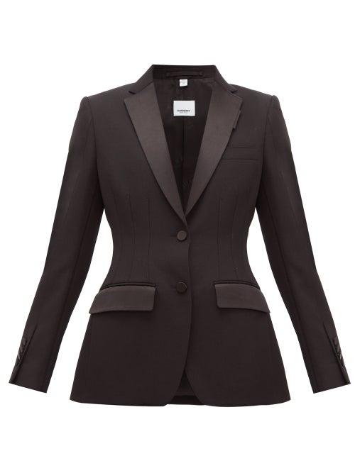 Matchesfashion.com Burberry - Wool Tuxedo Jacket - Womens - Black