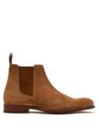 Matchesfashion.com Grenson - Declan Suede Chelsea Boots - Mens - Tan