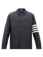 Matchesfashion.com Thom Browne - Four-bar Quilted Down Jacket - Mens - Navy