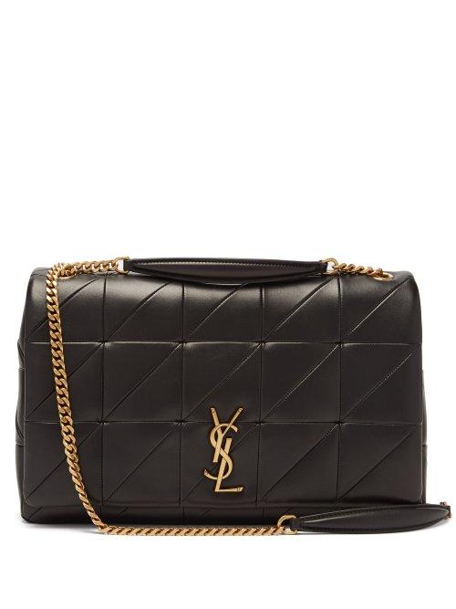 Matchesfashion.com Saint Laurent - Jamie Medium Leather Shoulder Bag - Womens - Black