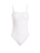 Matchesfashion.com Asceno - Square Neck Swimsuit - Womens - White