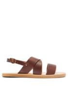 Matchesfashion.com Ancient Greek Sandals - Miltos Leather Sandals - Mens - Brown