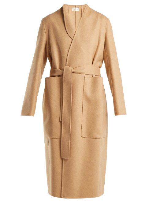 Matchesfashion.com The Row - Paret Double Faced Wool And Cashmere Blend Coat - Womens - Camel