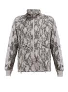 Matchesfashion.com Adidas By Stella Mccartney - Snake Print Performance Jacket - Womens - Grey