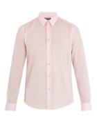 Matchesfashion.com Vilebrequin - Point Collar Cotton Voile Shirt - Mens - Pink