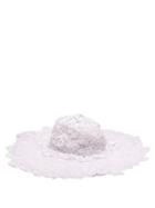 Matchesfashion.com Cecilie Bahnsen - Pluto Wide Brim Crochet Hat - Womens - White