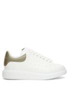 Alexander Mcqueen - Oversized Raised-sole Leather Trainers - Mens - White Gold