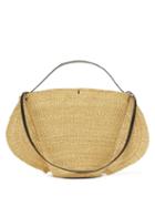 Ladies Bags Ines Bressand - N.30 Akamae Leather-trimmed Straw Bag - Womens - Beige Multi