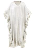 The Vampire's Wife - The Spellbinder Ruffled Wool-blend Gown - Womens - Silver