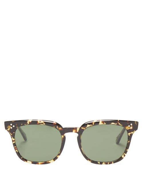 Monc - Prncipe Square Bio-acetate Sunglasses - Mens - Brown
