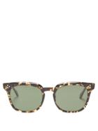 Monc - Prncipe Square Bio-acetate Sunglasses - Mens - Brown