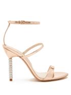 Sophia Webster Rosalind Crystal Embellished-heel Leather Sandals