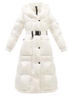 Moncler Grenoble - Combovin Hooded Longline Down Coat - Womens - White