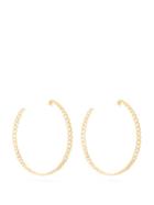 Matchesfashion.com Shay - Pav Link Diamond & 18kt Gold Hoop Earrings - Womens - Gold