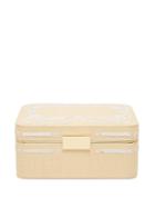 Matchesfashion.com Aerin - Beauvais Embroidered Raffia Jewellery Box - Gold
