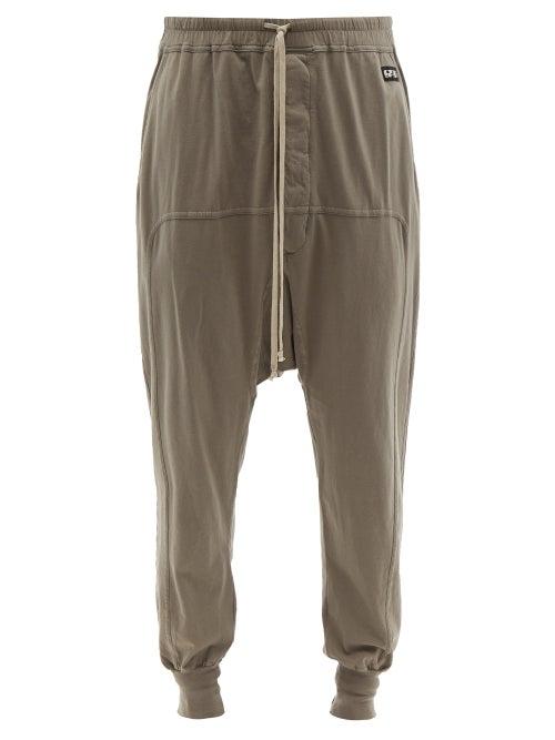 Matchesfashion.com Rick Owens Drkshdw - Drawstring Cotton-jersey Sweatpants - Mens - Grey