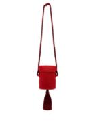 Matchesfashion.com Rebecca De Ravenel - Farida Straw Tassel Bag - Womens - Red