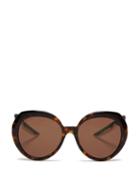 Matchesfashion.com Balenciaga - Hybrid Butterfly Tortoiseshell Acetate Sunglasses - Womens - Tortoiseshell