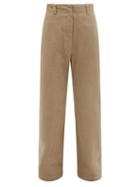 Matchesfashion.com Lemaire - High-rise Garment-dyed Straight-leg Jeans - Womens - Light Brown