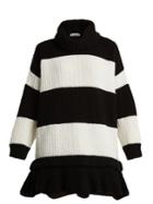 Valentino Striped Roll-neck Wool Sweater