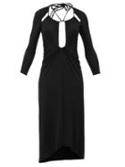 Isabel Marant - Jade Cutout Jersey Midi Dress - Womens - Black