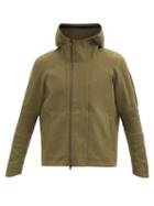 Matchesfashion.com Descente Allterrain - Crescent Hooded Technical-knit Jacket - Mens - Khaki
