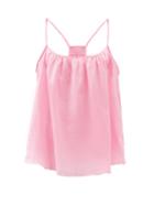 Ladies Lingerie Loup Charmant - Scoop-neck Organic-cotton Cami Top - Womens - Pink