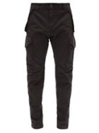 Matchesfashion.com C.p. Company - Goggle-lens Cotton-blend Cargo Trousers - Mens - Black