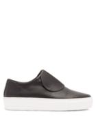 Matchesfashion.com Primury - Paper Planes Slip On Leather Trainers - Womens - Black White