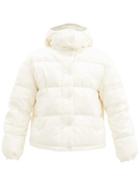 Matchesfashion.com Moncler - Daos Check-jacquard Quilted-shell Down Jacket - Womens - White