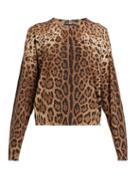 Matchesfashion.com Dolce & Gabbana - Leopard Print Cashmere Sweater - Womens - Leopard