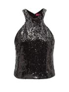 Gauge81 - Nour Recycled-sequins Racerback Tank Top - Womens - Black