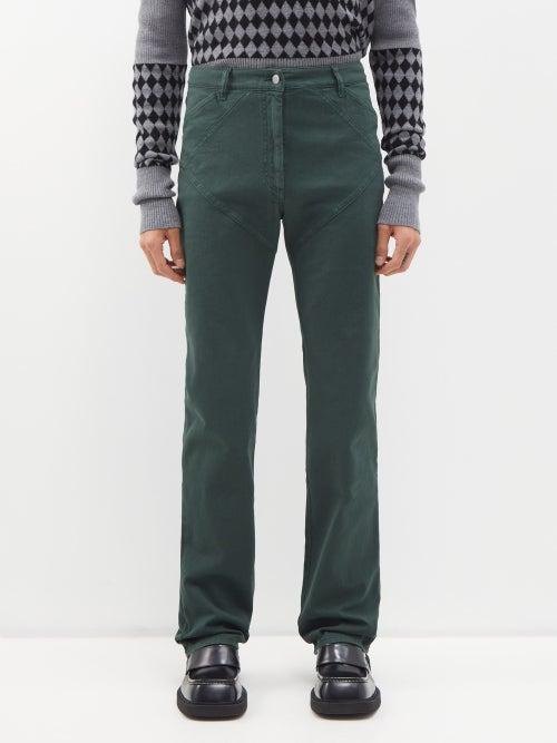Maximilian Davis - Telford Straight-leg Jeans - Mens - Rainforest Green