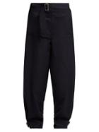 Matchesfashion.com Jw Anderson - Utility Wool Trousers - Womens - Navy