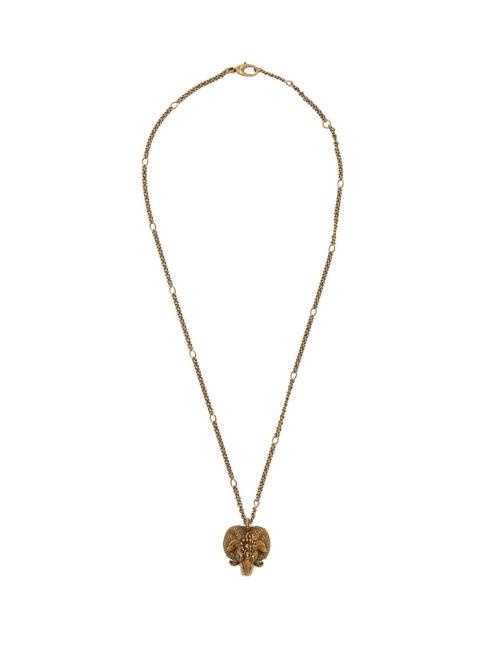Matchesfashion.com Gucci - Aries Chain Necklace - Mens - Gold Multi