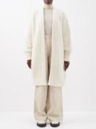 Co - Oversized Longline Wool-blend Cardigan - Womens - Ivory