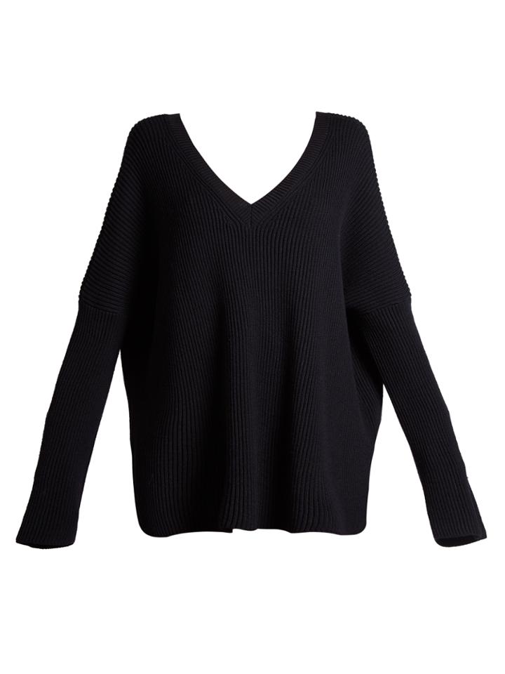 Stella Mccartney V-neck Ribbed-knit Sweater
