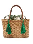 Matchesfashion.com Glorinha Paranagua - Palermo Woven Wicker Basket Bag - Womens - Brown Multi