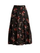 Rebecca Taylor Marguerite Floral-print Tiered Skirt