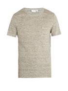 Onia Chad Linen-blend Jersey T-shirt