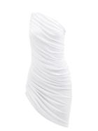 Norma Kamali - Diana One-shoulder Jersey Mini Dress - Womens - White