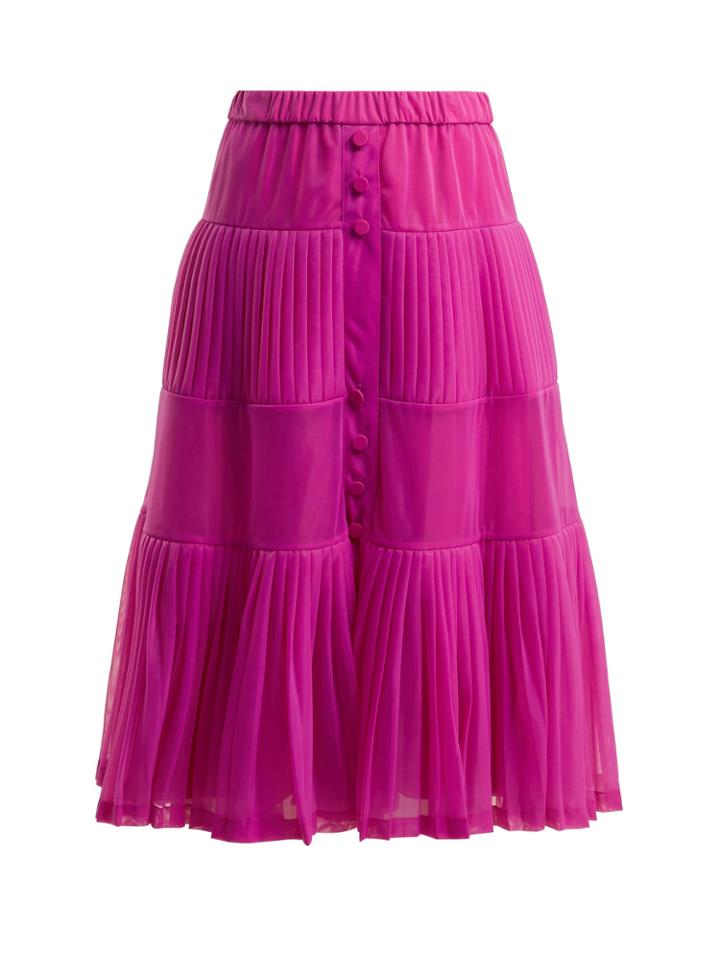 No. 21 Elasticated-waist Pleated Organza Skirt