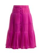 No. 21 Elasticated-waist Pleated Organza Skirt